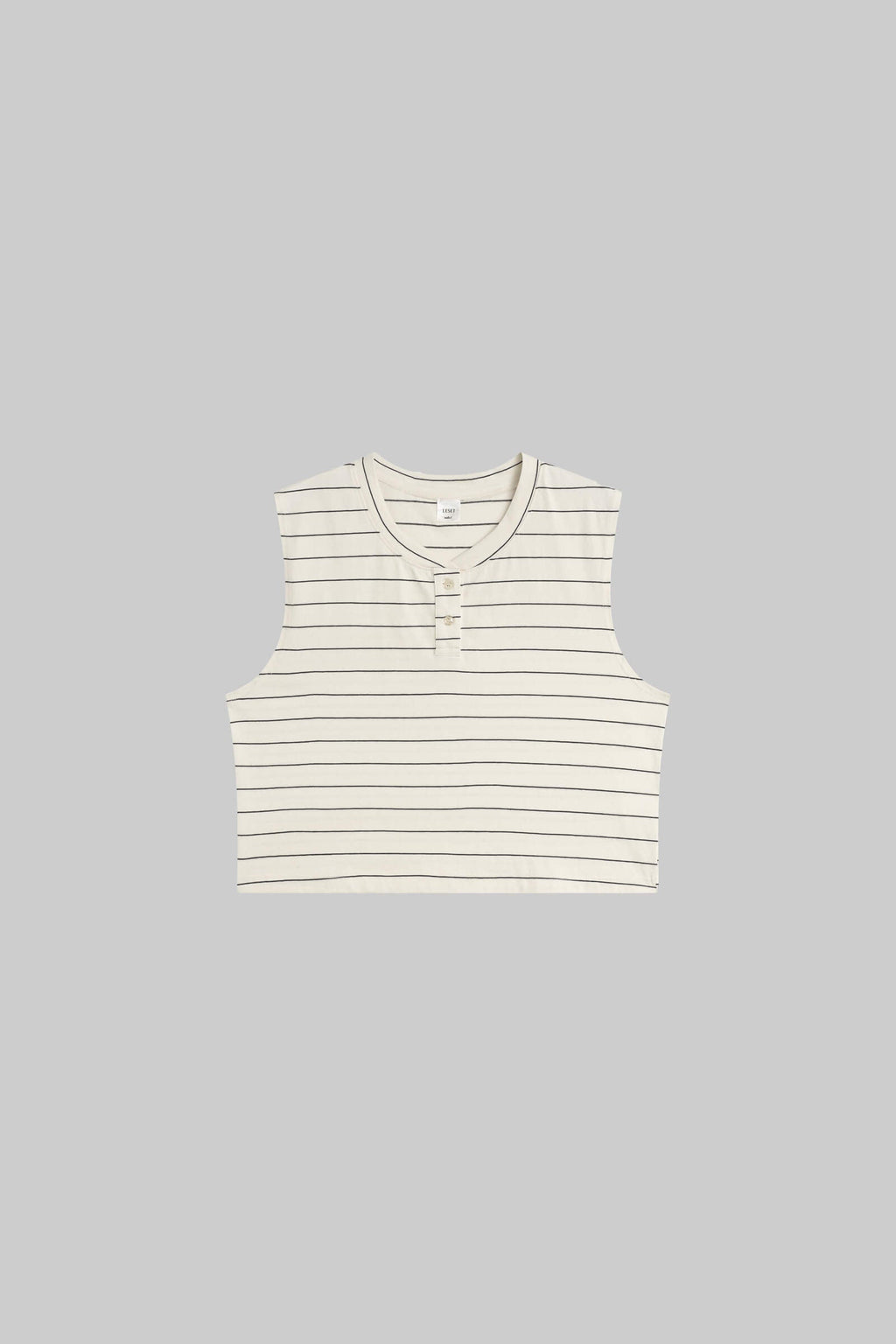 Margo Stripe Sleeveless Henley