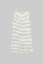 Nando Stripe Boatneck Mini Dress