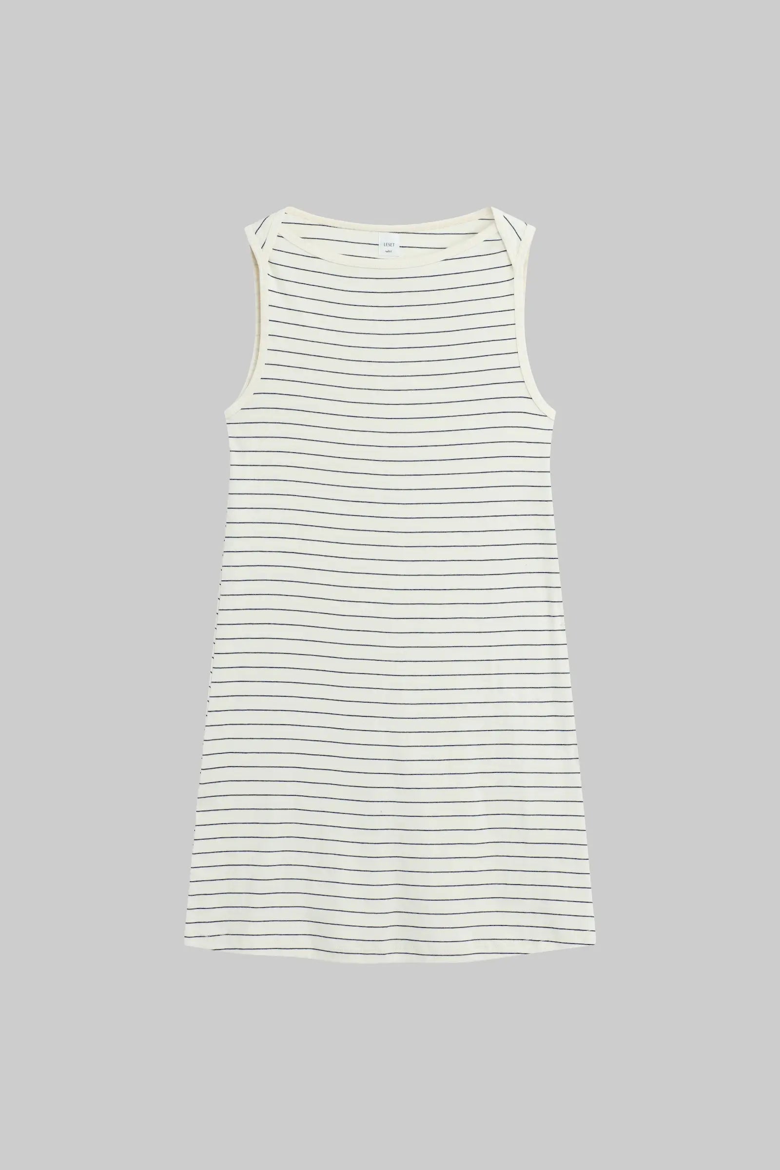 Nando Stripe Boatneck Mini Dress