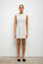 Nando Stripe Boatneck Mini Dress