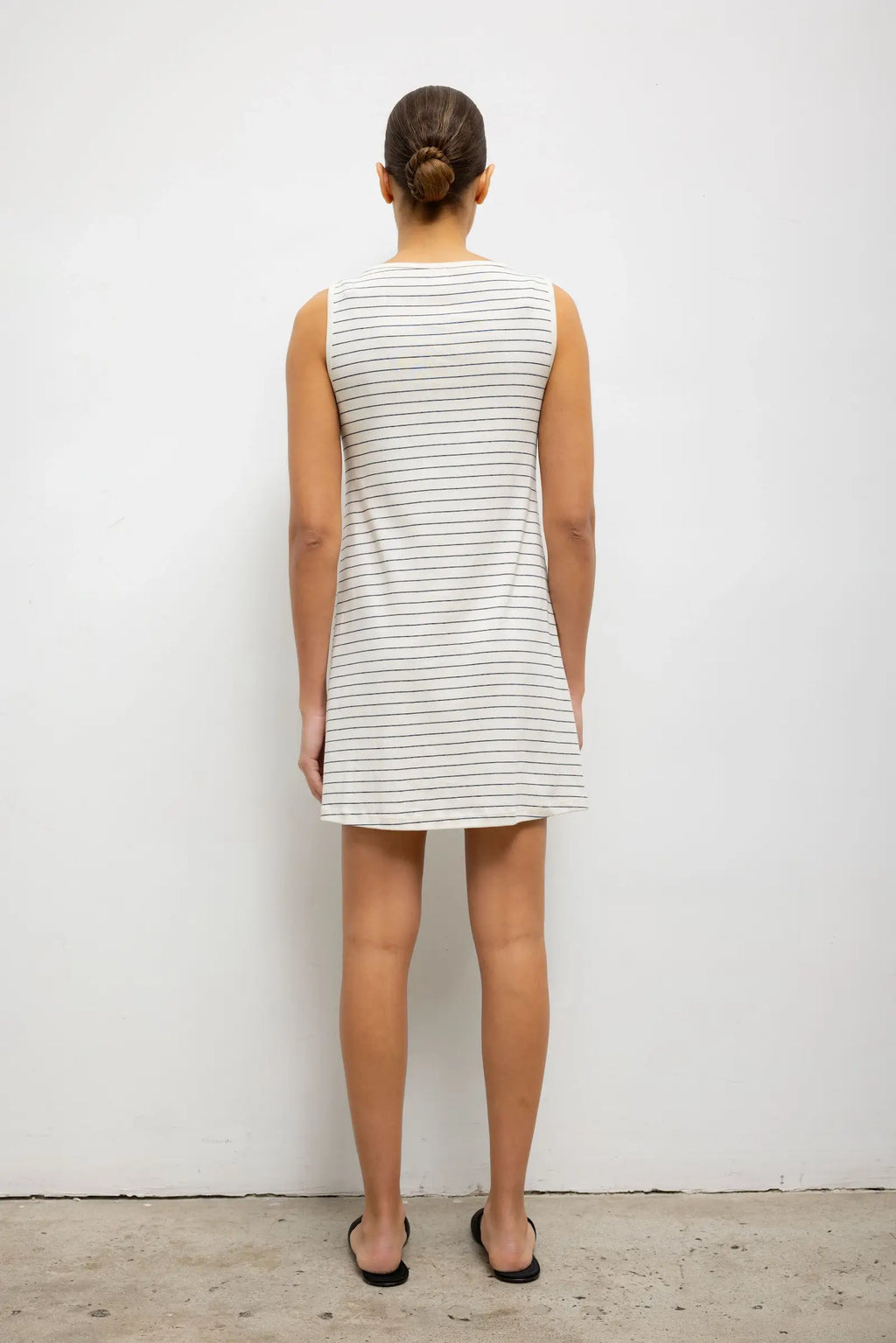 Nando Stripe Boatneck Mini Dress