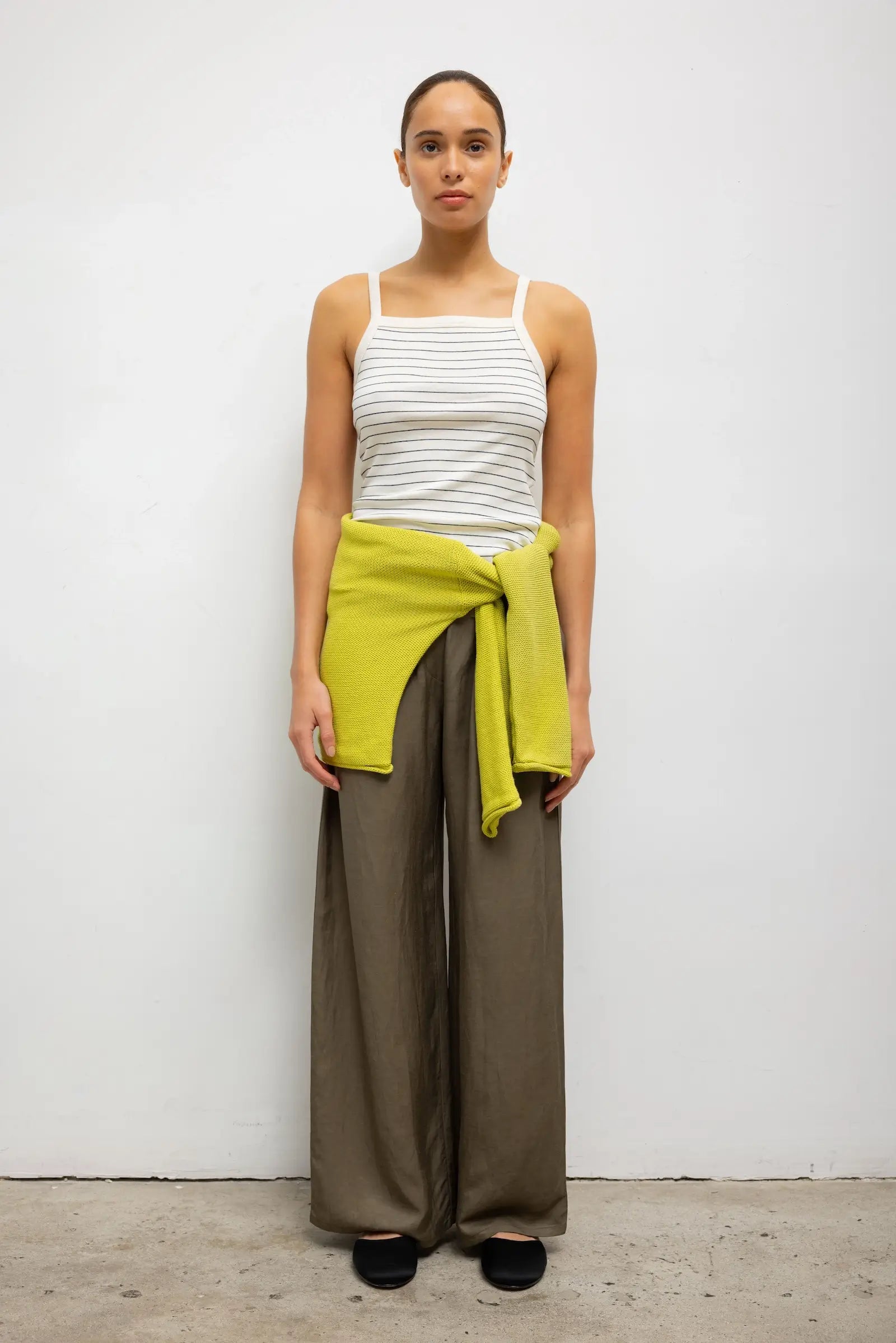 Nando Stripe Square Neck Tank