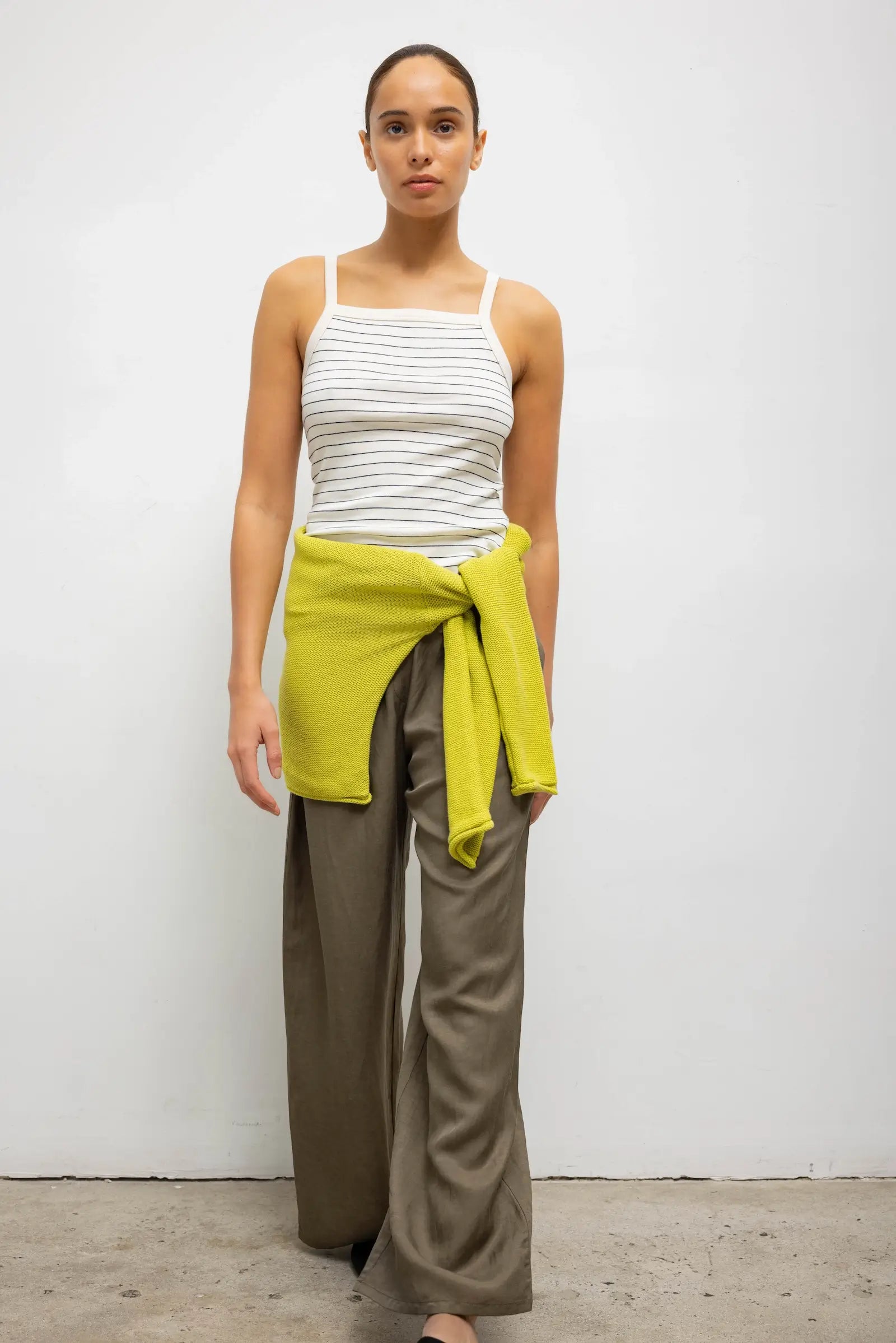 Nando Stripe Square Neck Tank