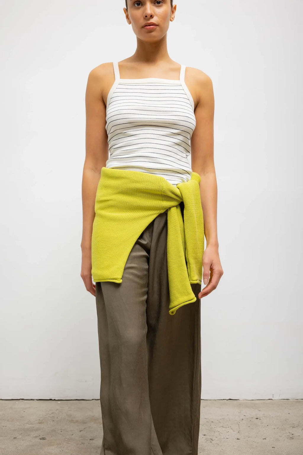 Nando Stripe Square Neck Tank