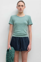 Pointelle Slim Fit Tee