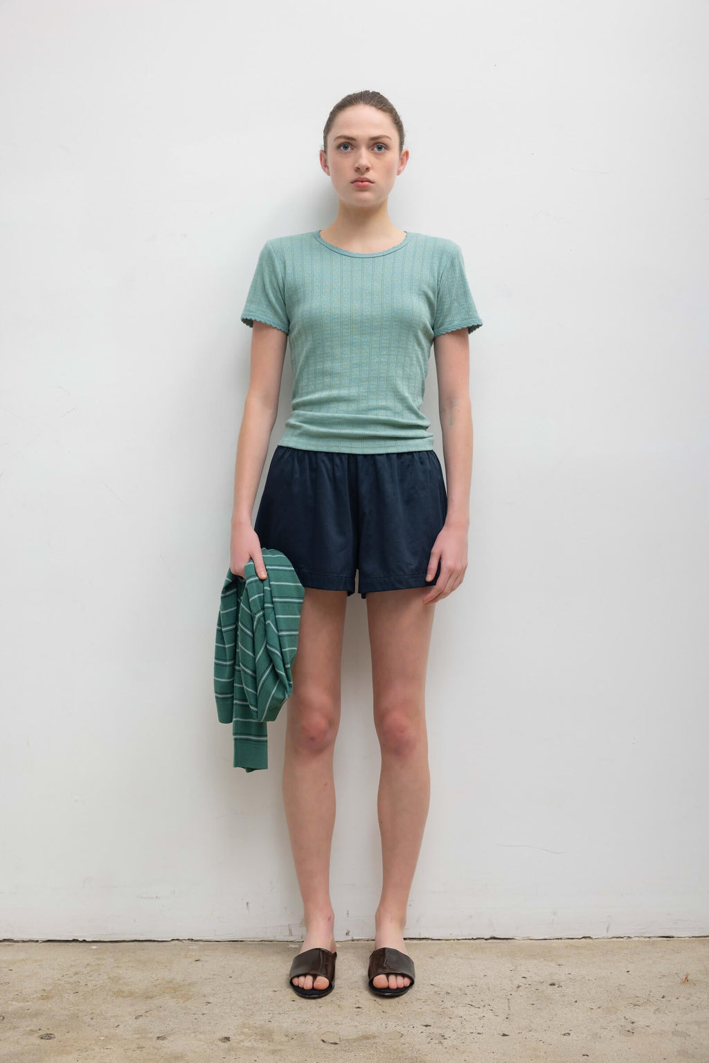 Pointelle Slim Fit Tee
