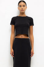 Pointelle Baby Tee