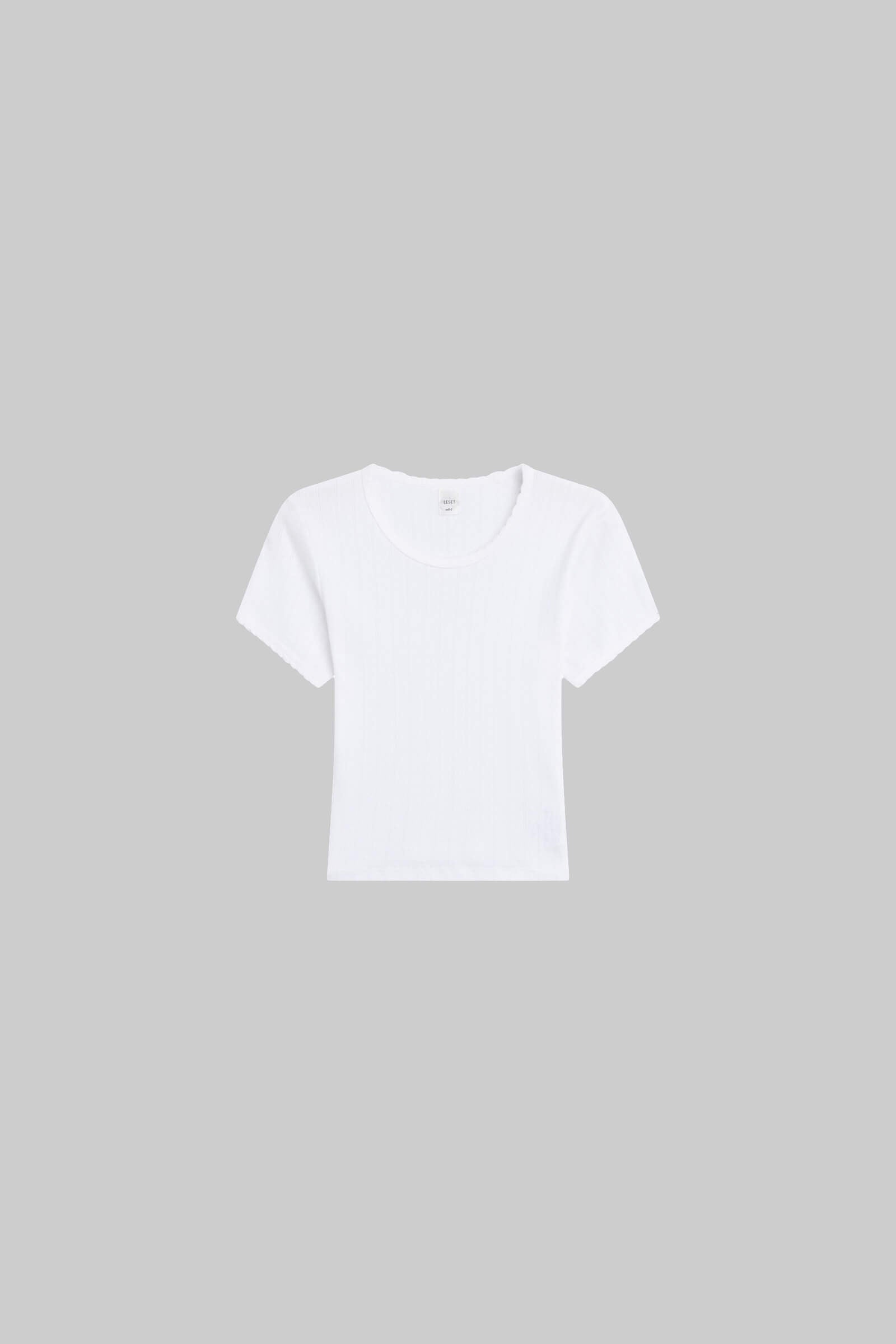 Pointelle Baby Tee