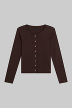 Pointelle Classic Crew Cardigan