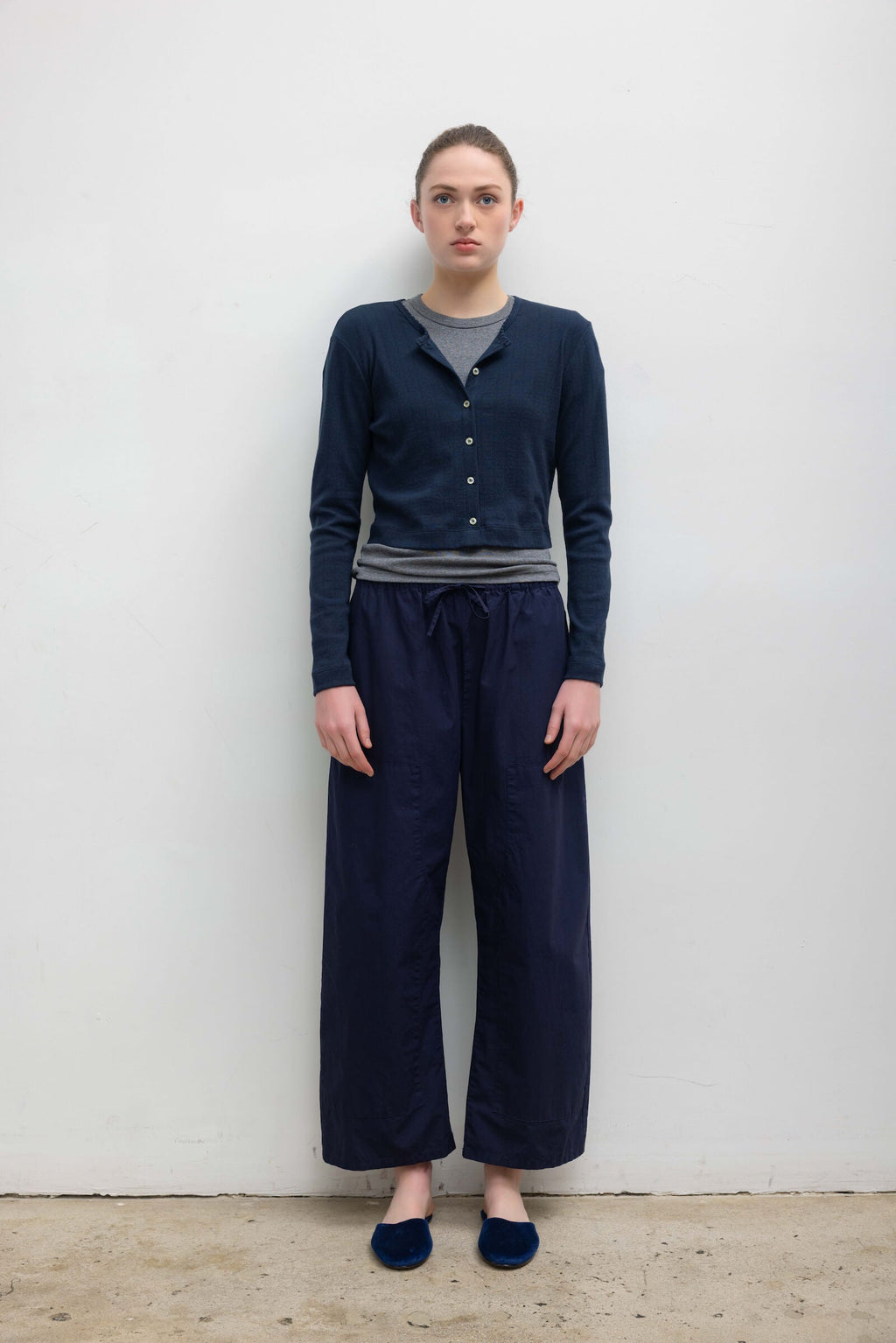 Pointelle Crop Cardigan