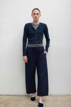 Pointelle Crop Cardigan
