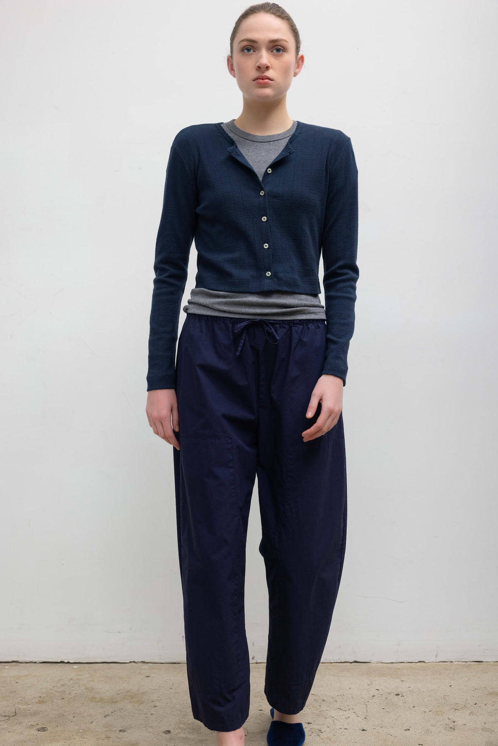 Pointelle Crop Cardigan