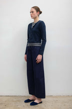 Pointelle Crop Cardigan