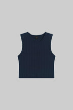Pointelle Sleeveless Crew