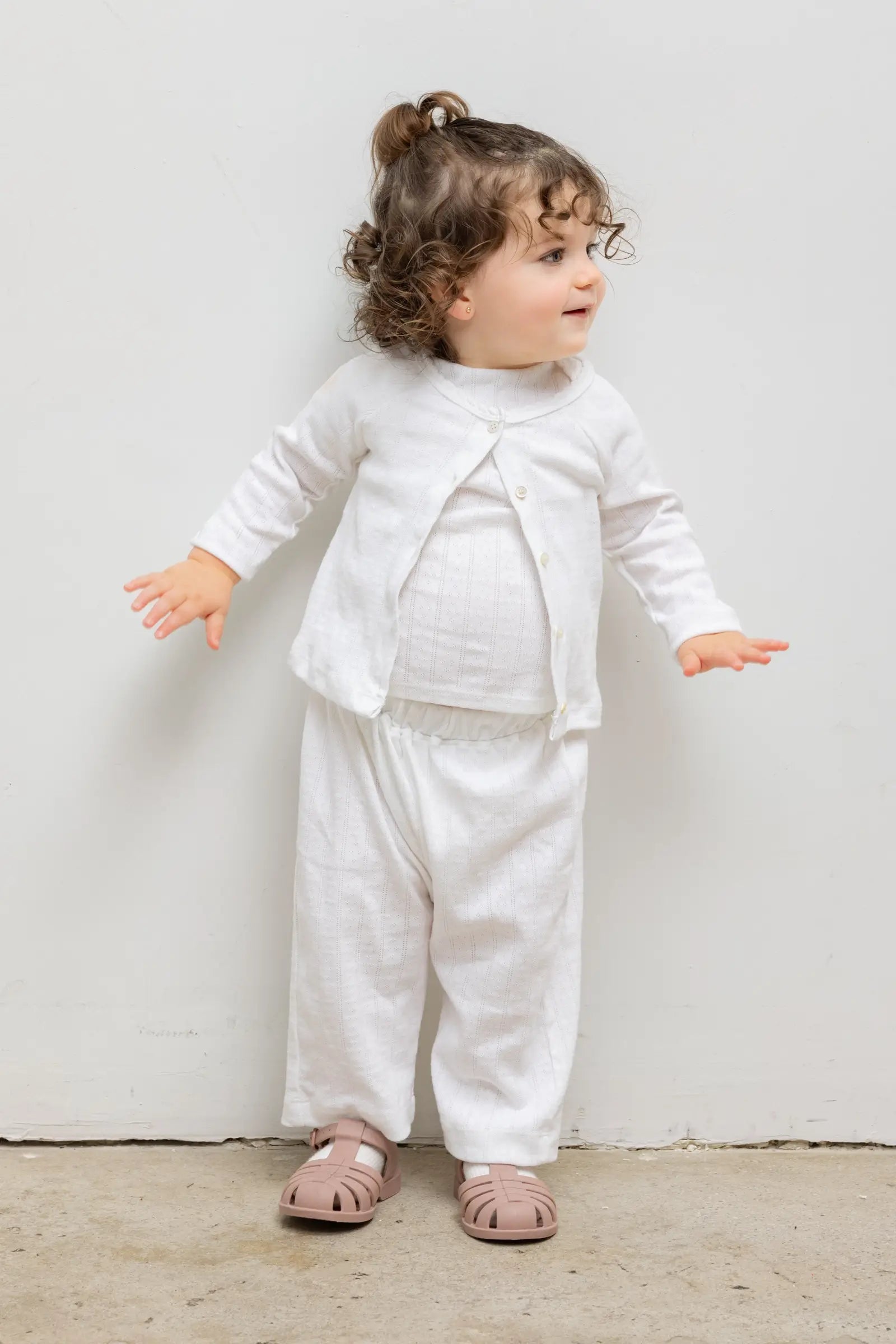 Pointelle Bebe Cardigan