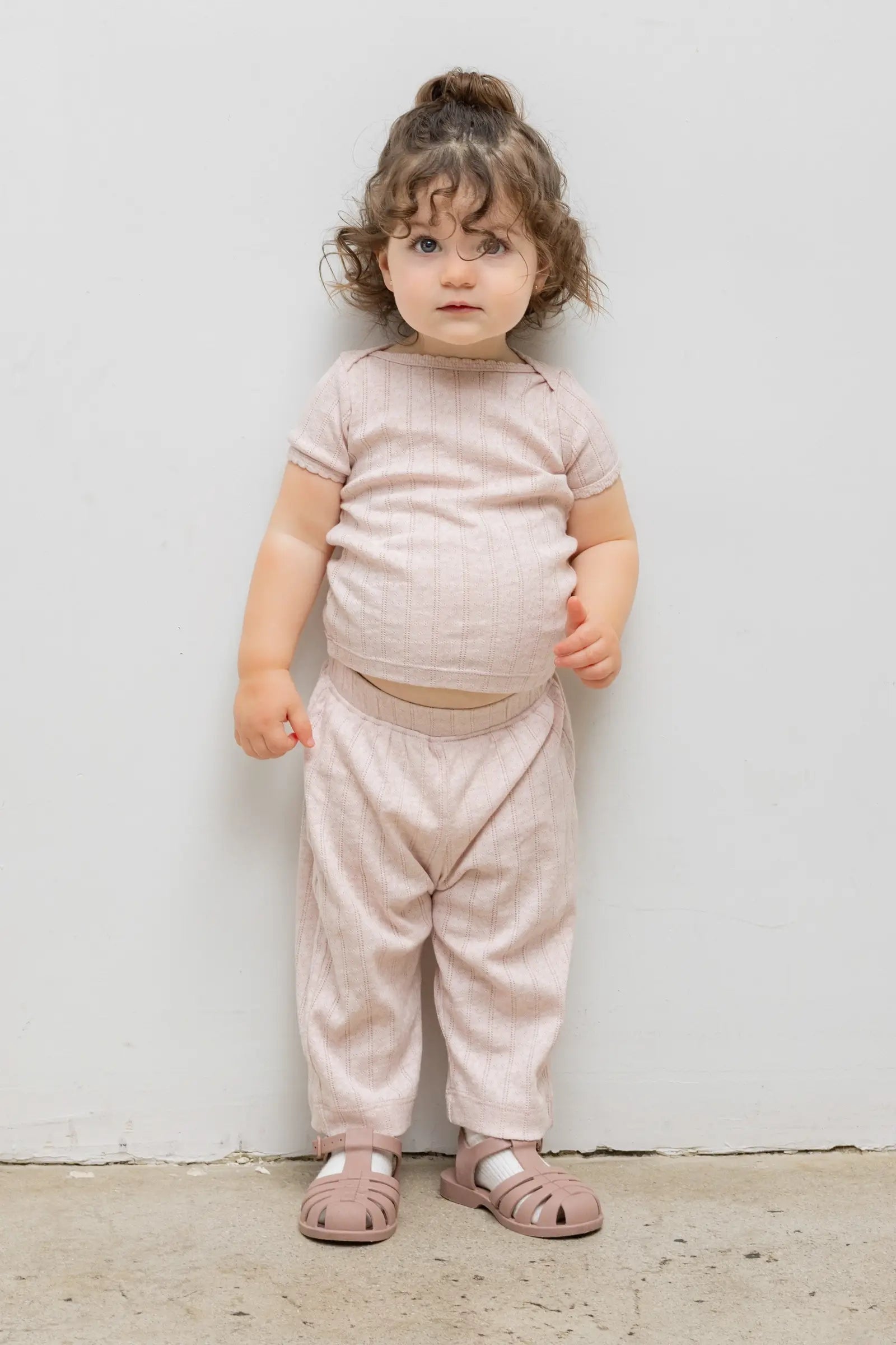 Pointelle Bebe Short Sleeve Bateau