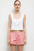 Pointelle Button Down Tank