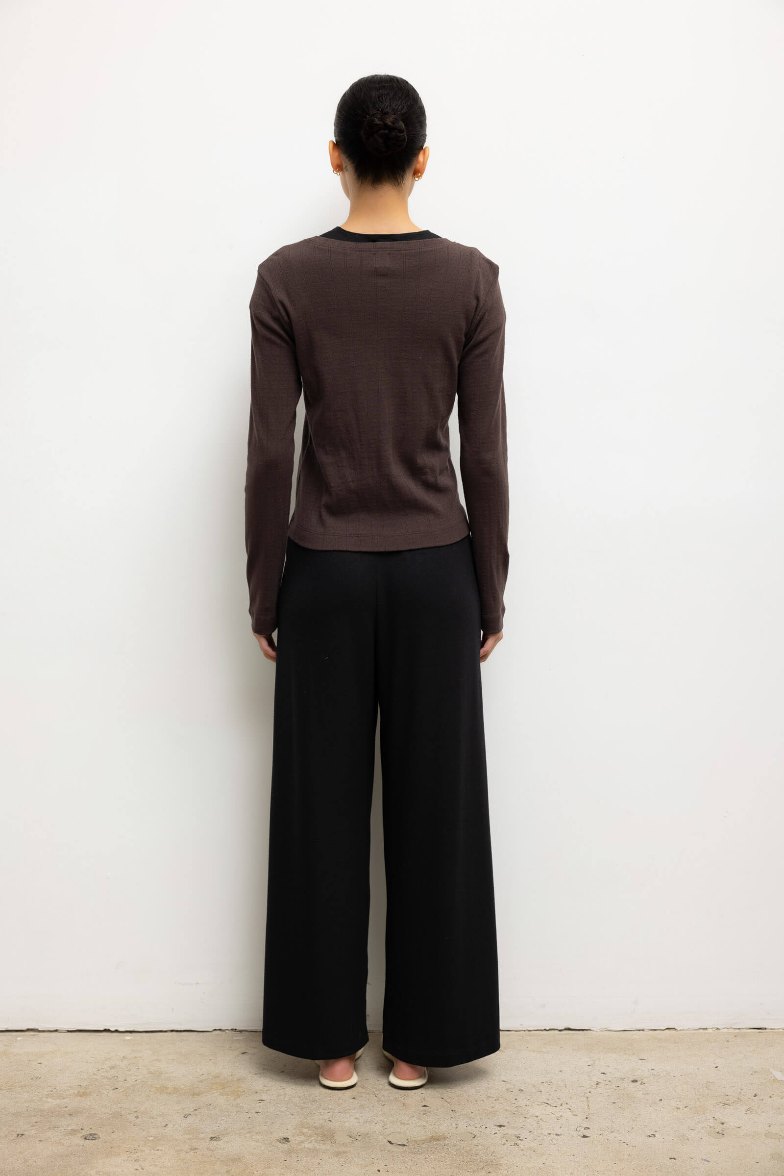 Pointelle Classic Crew Cardigan