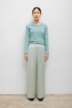 Pointelle Crop Cardigan