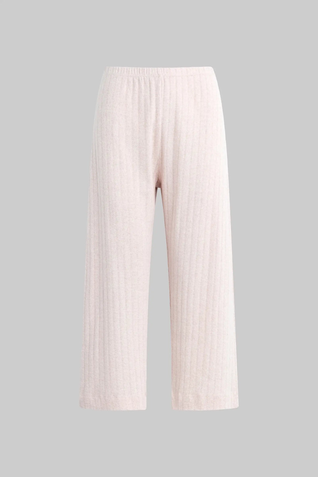 Pointelle Crop Wide Leg Pant