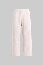 Pointelle Crop Wide Leg Pant
