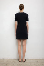 Pointelle Henley Mini Dress