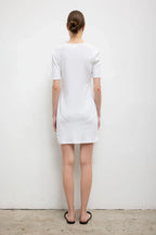 Pointelle Henley Mini Dress