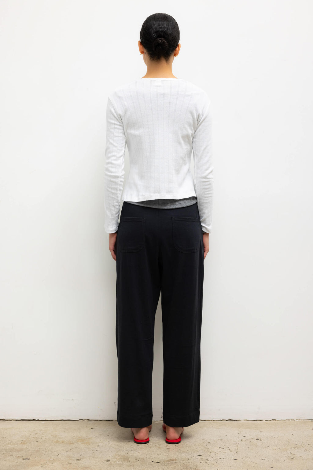 Pointelle Long Sleeve Henley
