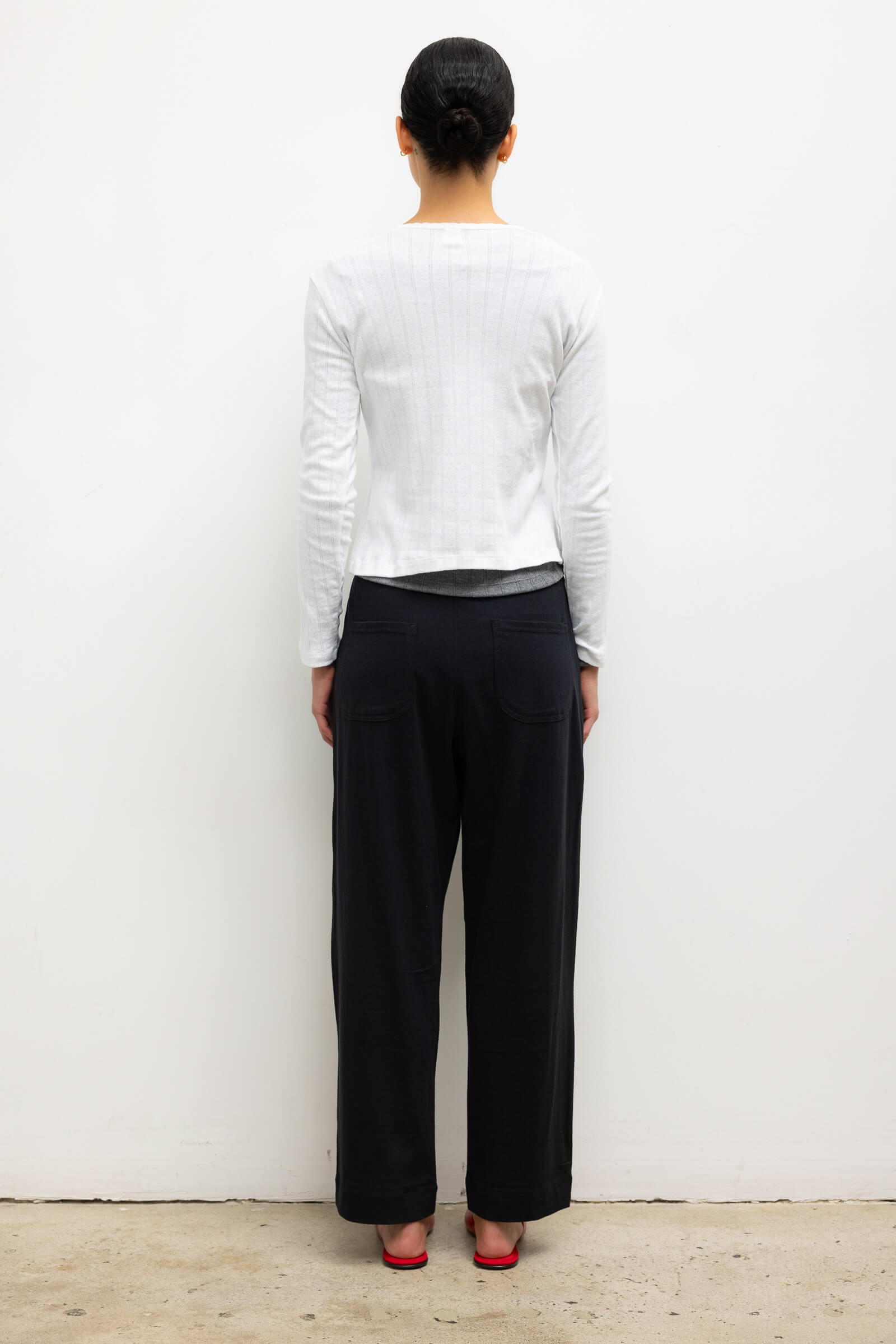 Pointelle Long Sleeve Henley