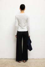 Pointelle Slim Fit Long Sleeve