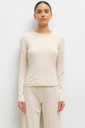Pointelle Slim Fit Long Sleeve