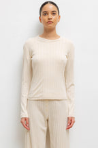 Pointelle Slim Fit Long Sleeve