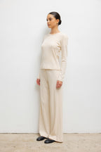 Pointelle Slim Fit Long Sleeve