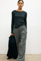 Pointelle Slim Fit Long Sleeve