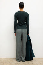 Pointelle Slim Fit Long Sleeve