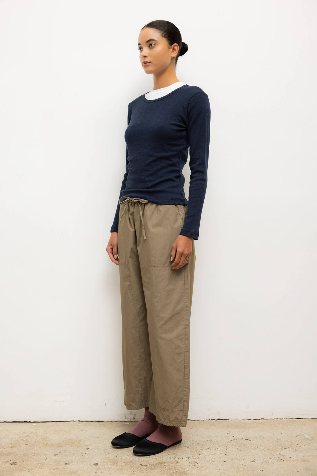 Pointelle Slim Fit Long Sleeve