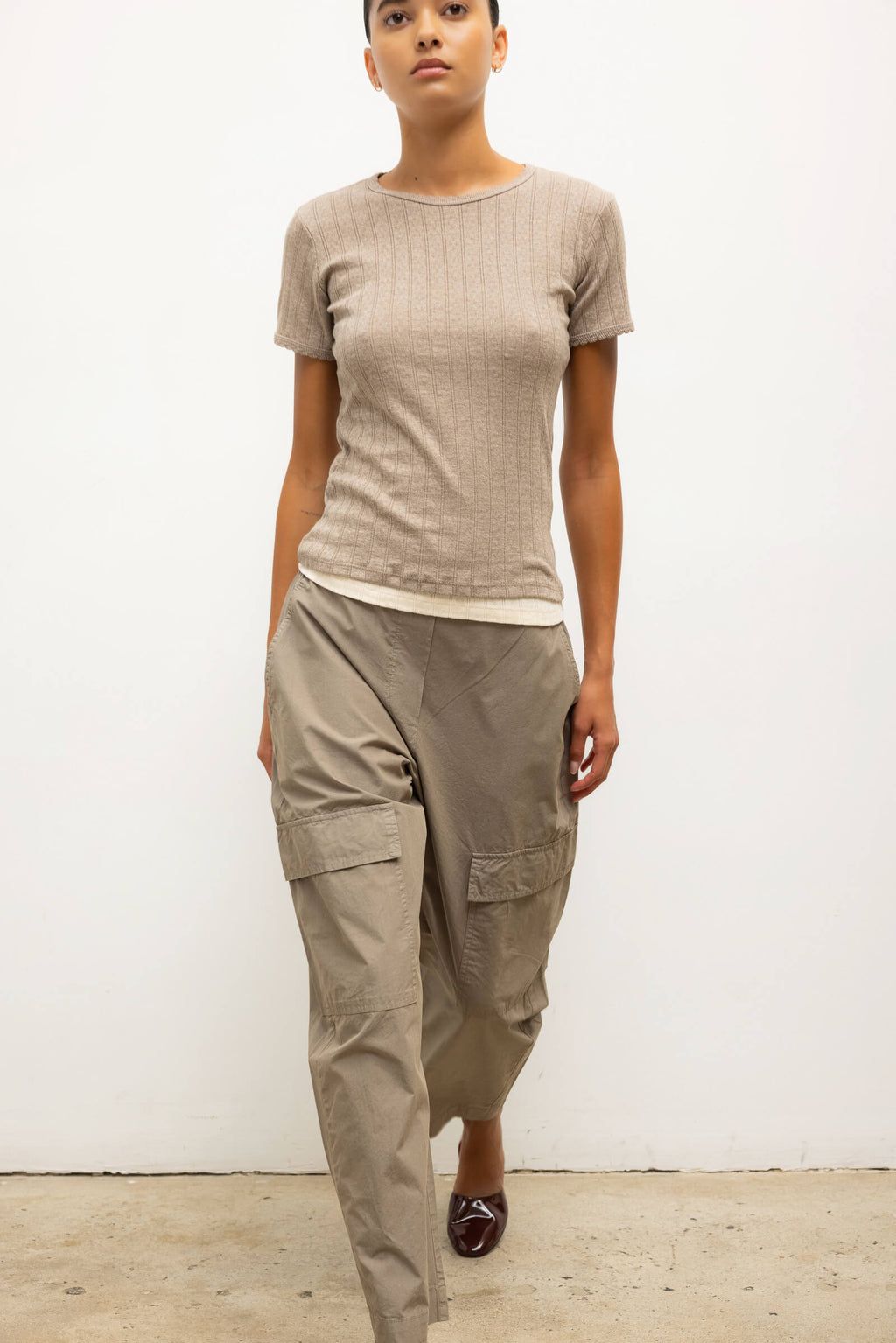 Pointelle Slim Fit Tee
