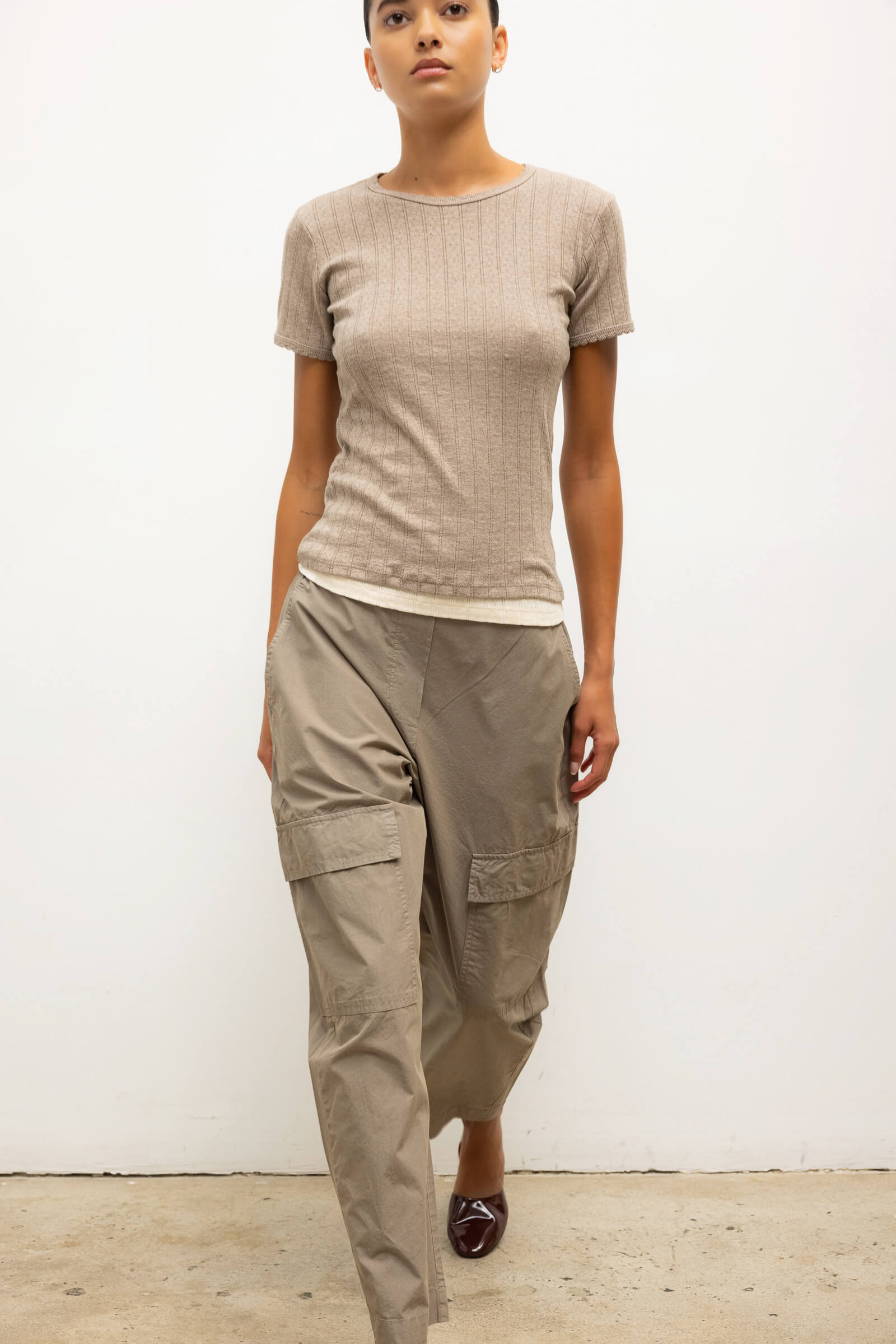 Pointelle Slim Fit Tee