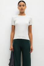 Pointelle Slim Fit Tee