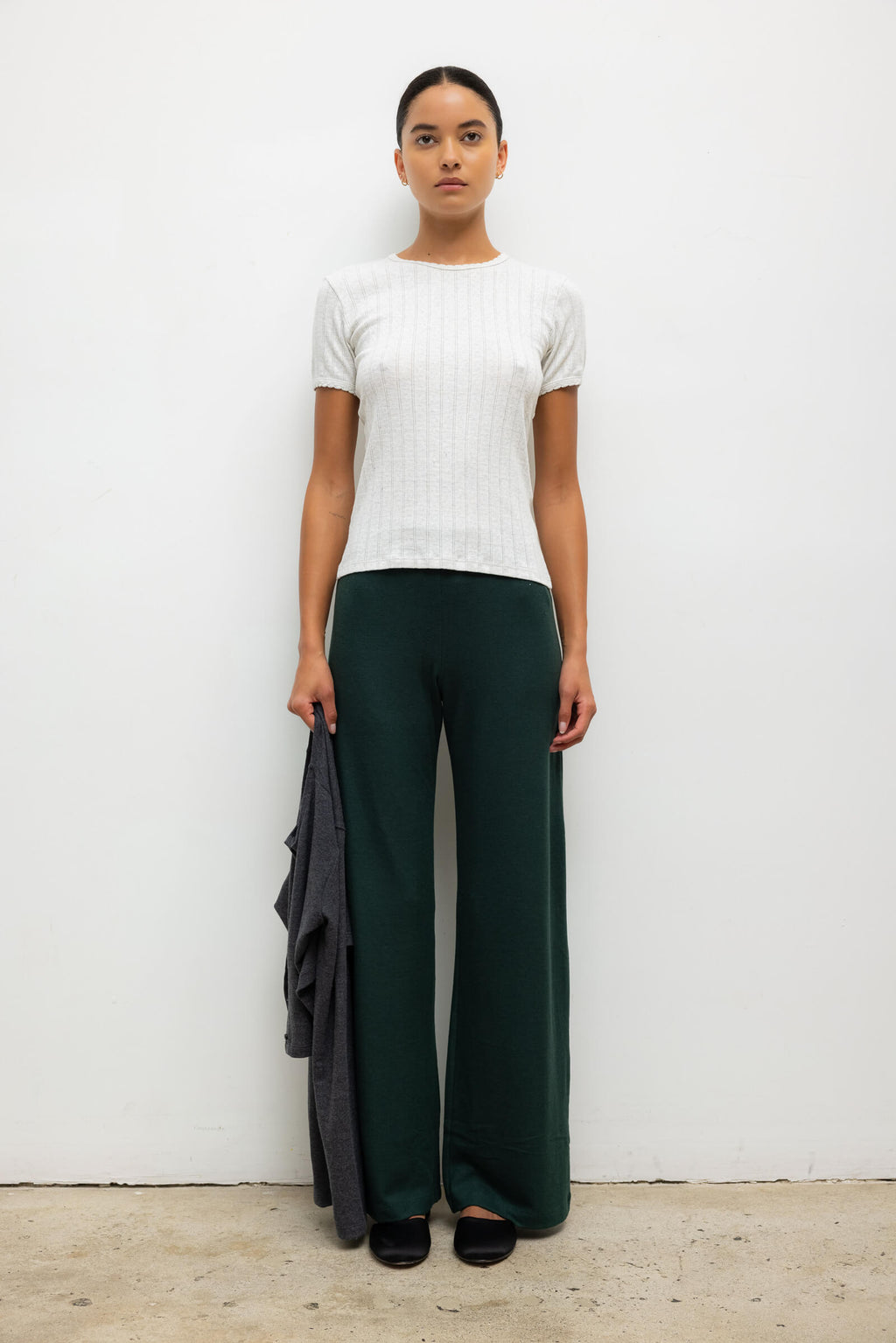 Pointelle Slim Fit Tee
