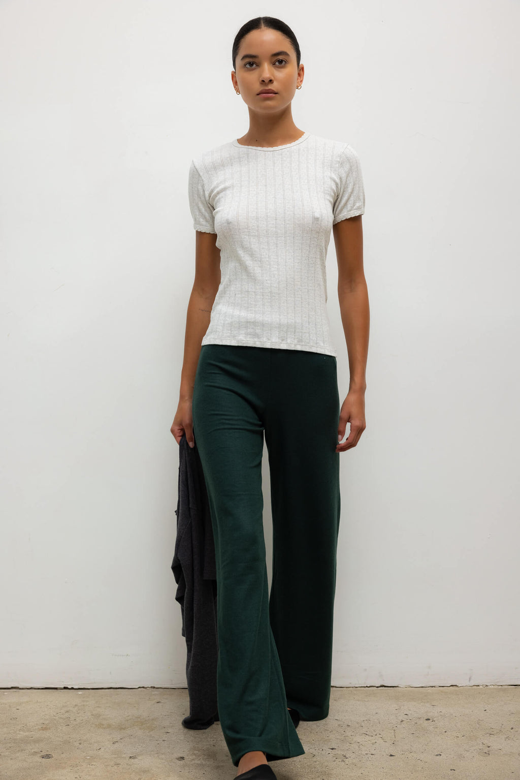 Pointelle Slim Fit Tee
