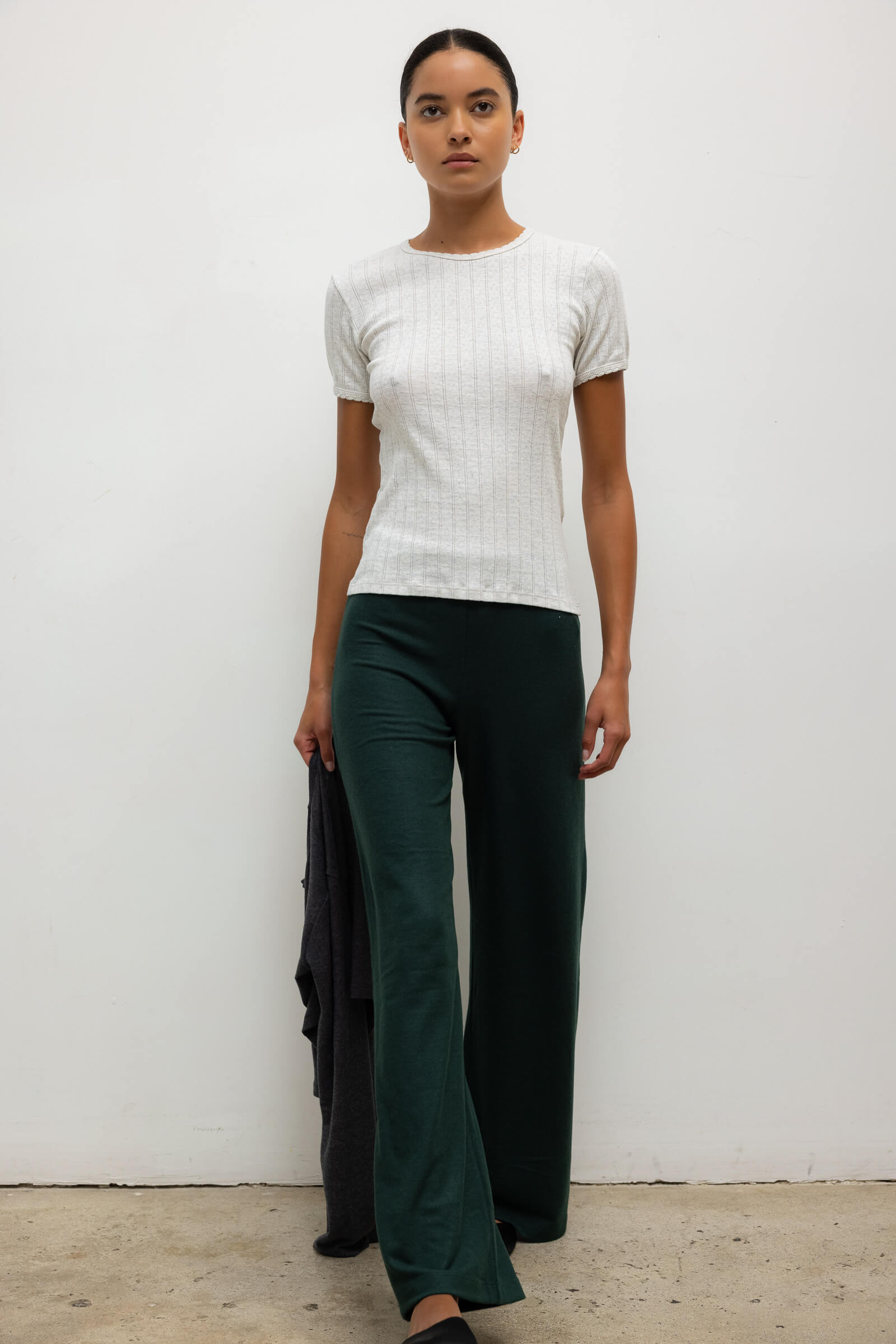 Pointelle Slim Fit Tee