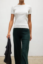 Pointelle Slim Fit Tee