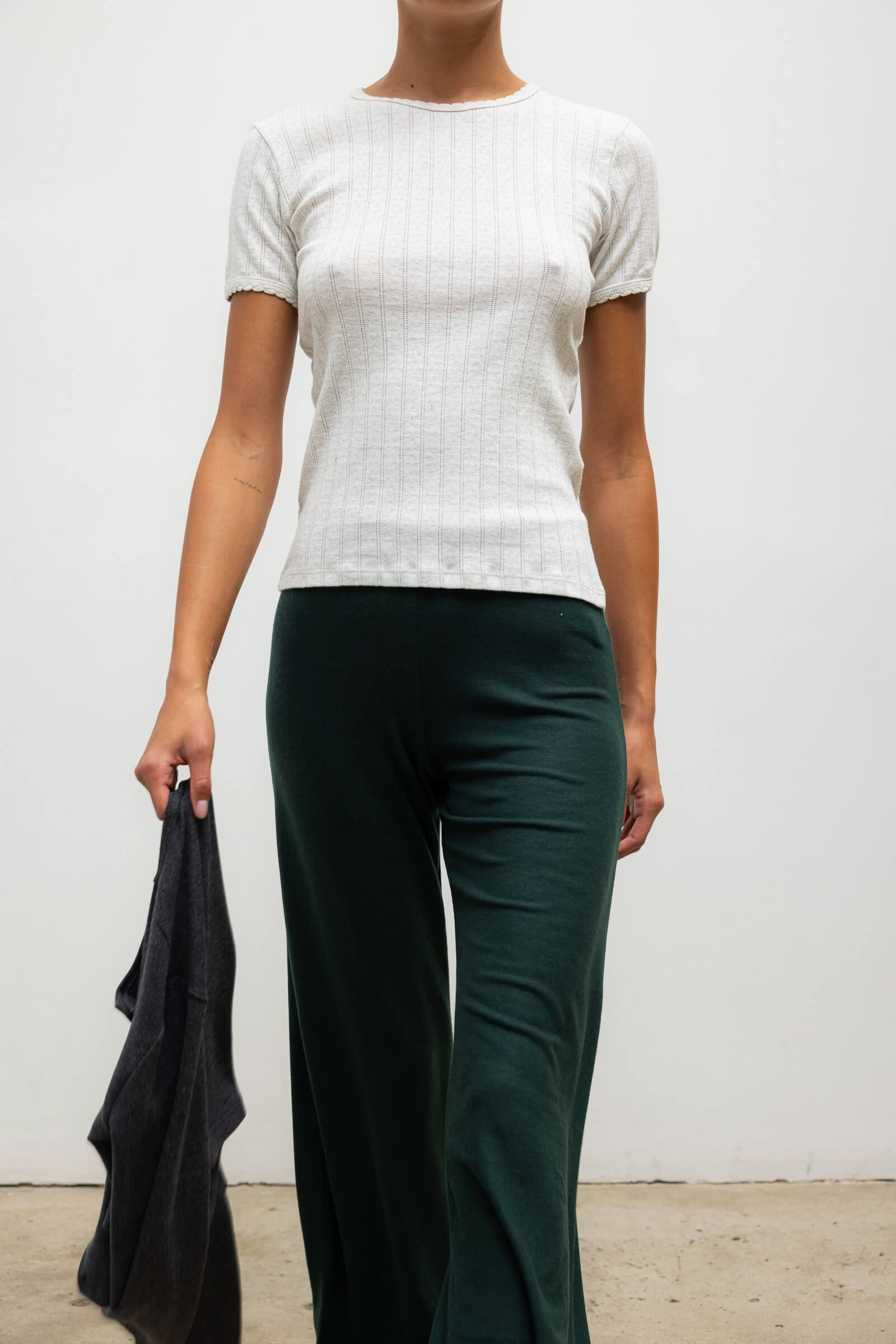 Pointelle Slim Fit Tee