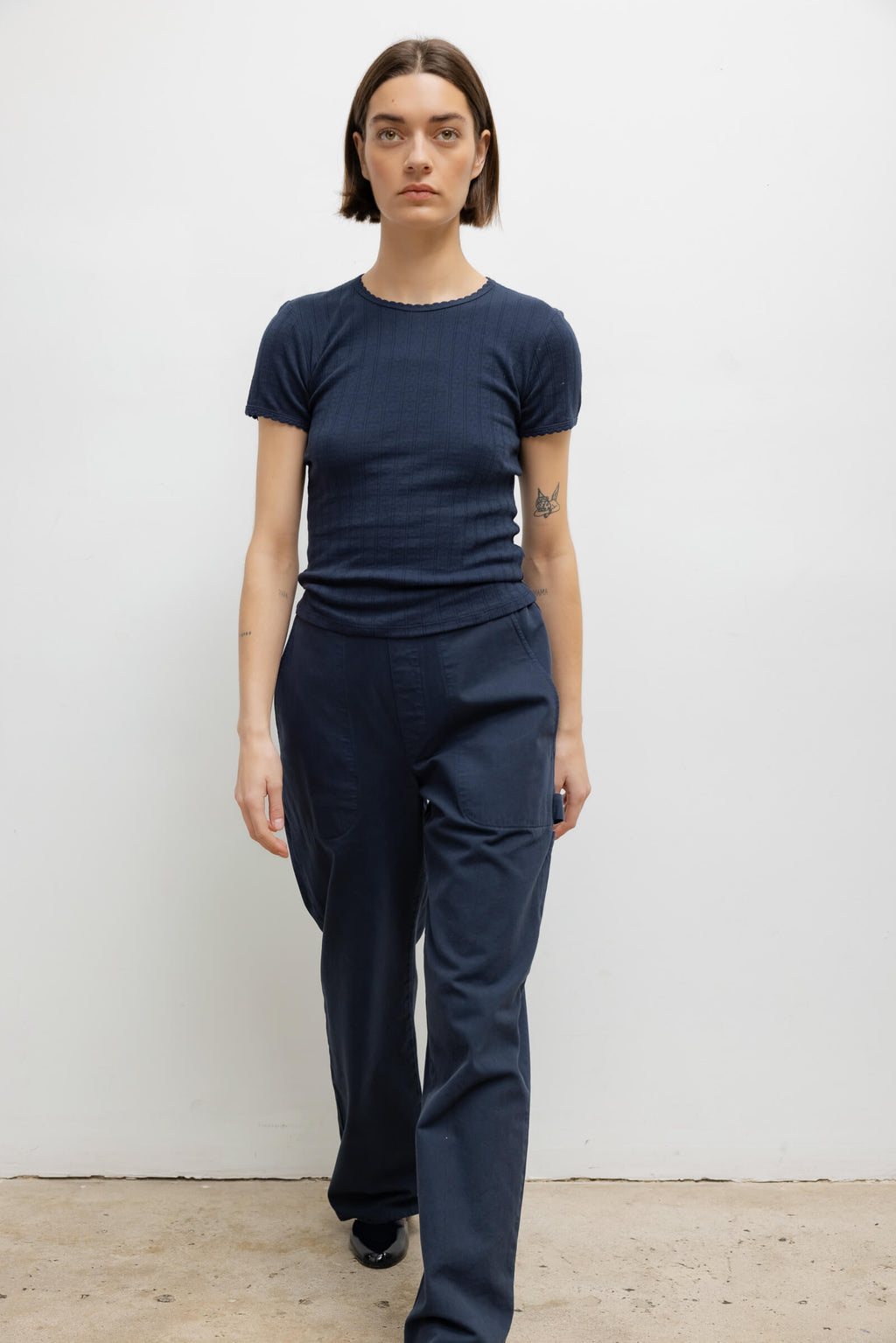 Pointelle Slim Fit Tee