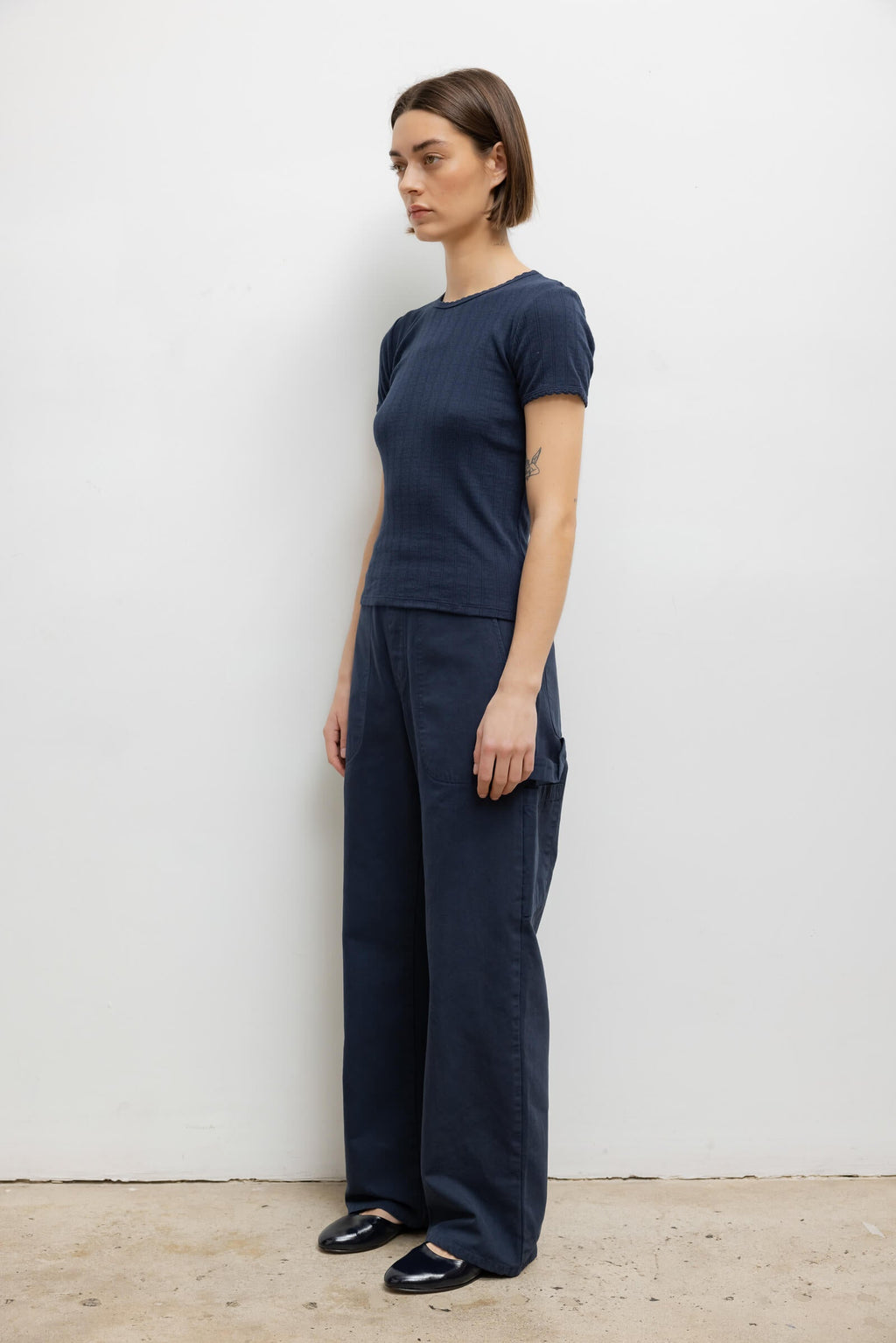 Pointelle Slim Fit Tee