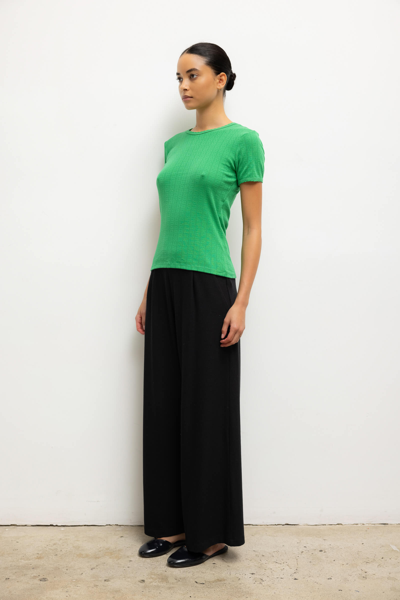 Pointelle Slim Fit Tee