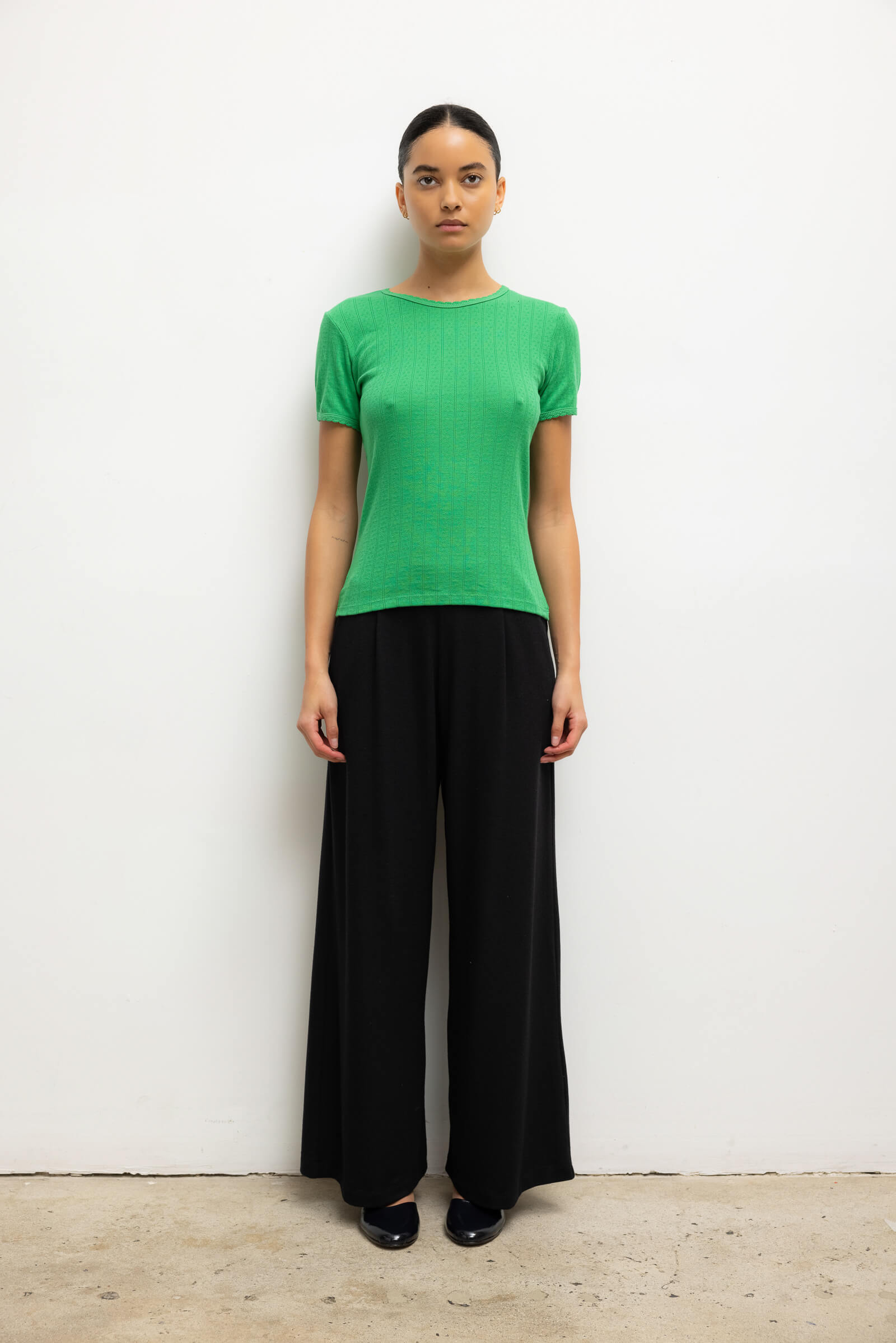 Pointelle Slim Fit Tee