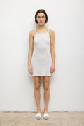 Pointelle Square Neck Mini Dress