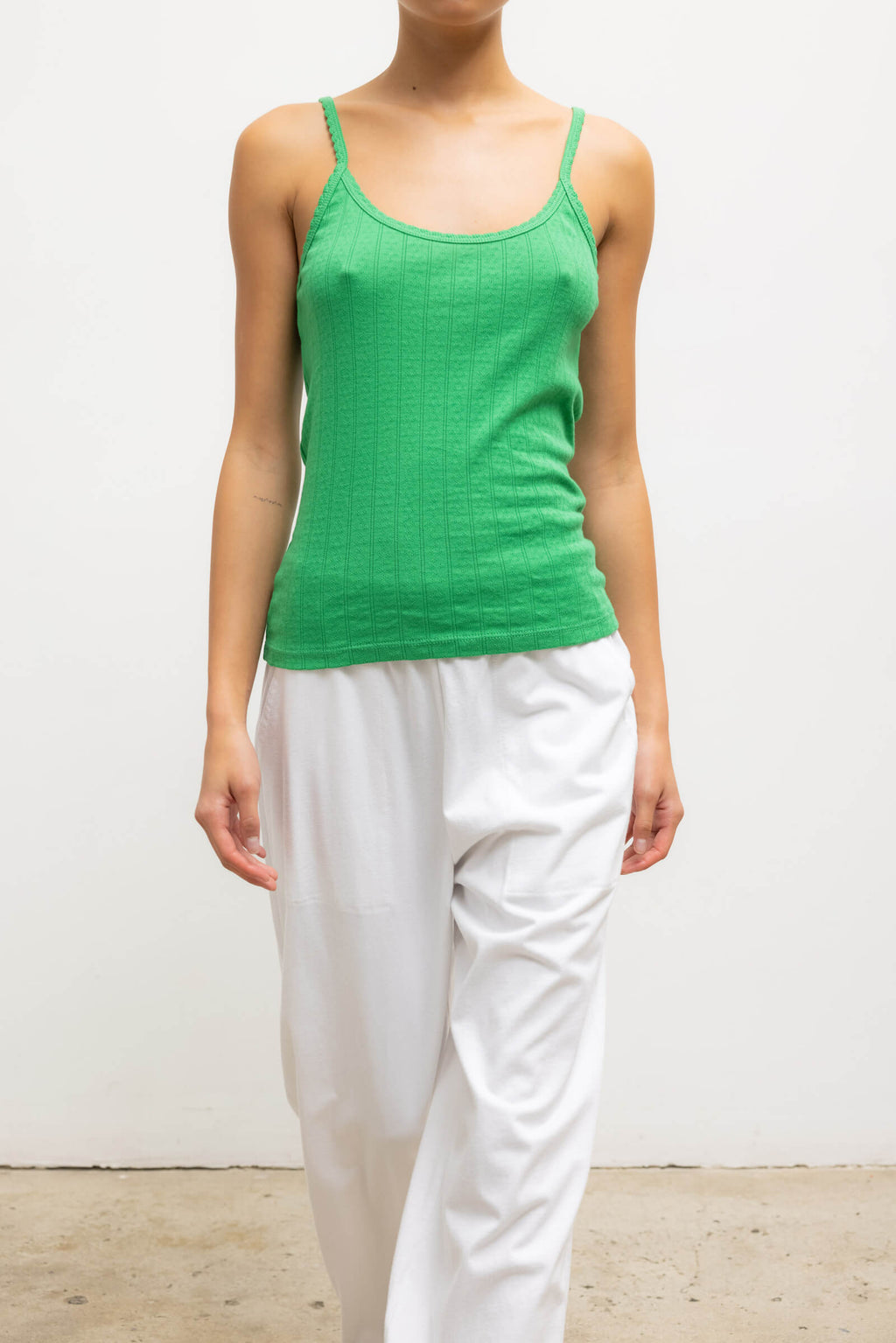 Pointelle Tank